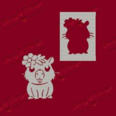 Capibara met bloem