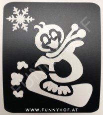 Funnyhof Skateboarding penguin (M)