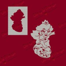 Princess Peach on top